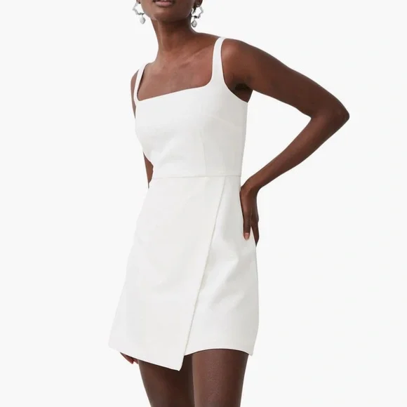 NWT French Connection Whisper Faux Mini Dress - Picture 1 of 9